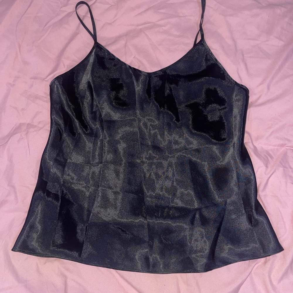 Secret Treasures Black Satin Camisole